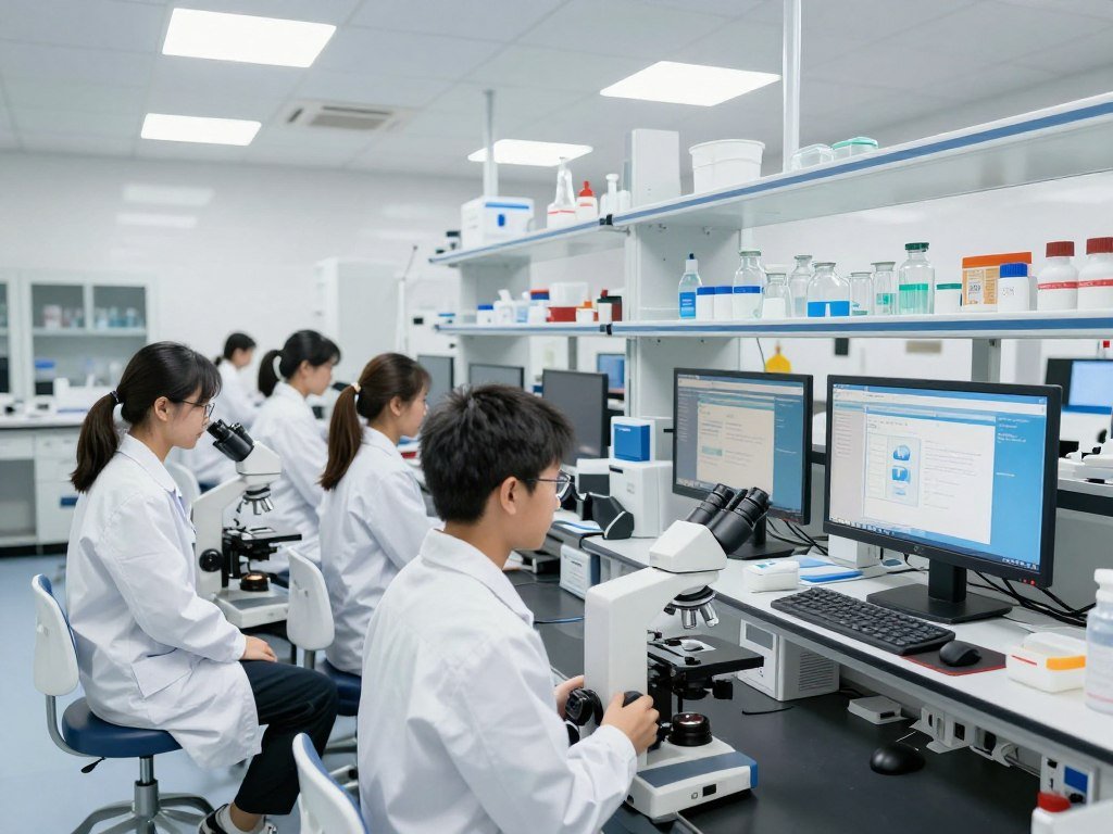 Medical university laboratory setting